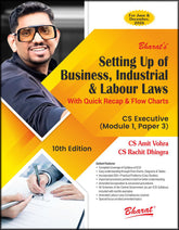 Bharat’s Setting Up of Business, Industrial & Labour Laws book for CS Executive (2022 Syllabus) by CS Amit Vohra, CS Rachit Dhingra